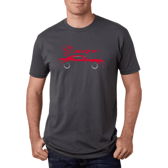 Wild Bobby, SRT Demon Speedster Racing Car Silhouette Emblem Cars and Trucks Graphic T-Shirt