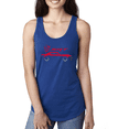 thumbnail image 1 of Wild Bobby, SRT Demon Speedster Racing Car Silhouette Emblem Cars and Trucks Ladies Racerback Tank Top, 1 of 1