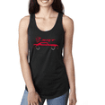 thumbnail image 1 of Wild Bobby, SRT Demon Speedster Racing Car Silhouette Emblem Cars and Trucks Ladies Racerback Tank Top, 1 of 1