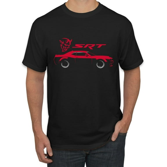 Wild Bobby, SRT Silhouette Street Racing Viper, Cars and Trucks, Men Graphic Tee, Black, Medium
