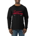 thumbnail image 1 of Wild Bobby, SRT Silhouette Street Racing Viper, Cars and Trucks, Men Long Sleeve Shirt, Black, Small, 1 of 4