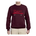 thumbnail image 1 of Wild Bobby, SRT Silhouette Street Racing Viper, Cars and Trucks, Unisex Crewneck Graphic Sweatshirt, Maroon, XX-Large, 1 of 4