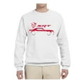 thumbnail image 1 of Wild Bobby, SRT Silhouette Street Racing Viper, Cars and Trucks, Unisex Crewneck Graphic Sweatshirt, White, Small, 1 of 4
