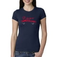 thumbnail image 1 of Wild Bobby, SRT Silhouette Street Racing Viper, Cars and Trucks, Women Slim Fit Junior Tee, Navy, Large, 1 of 4