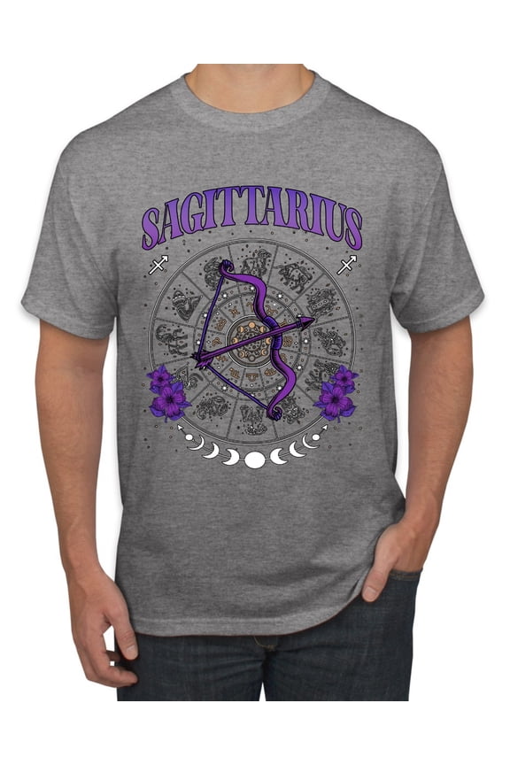 Sagittarius Archer Bow Arrow Fire Sign, November 22 December 21, Constellations Horoscope Zodiac Birthday Birth Month Stone Gift for Men Women Tee