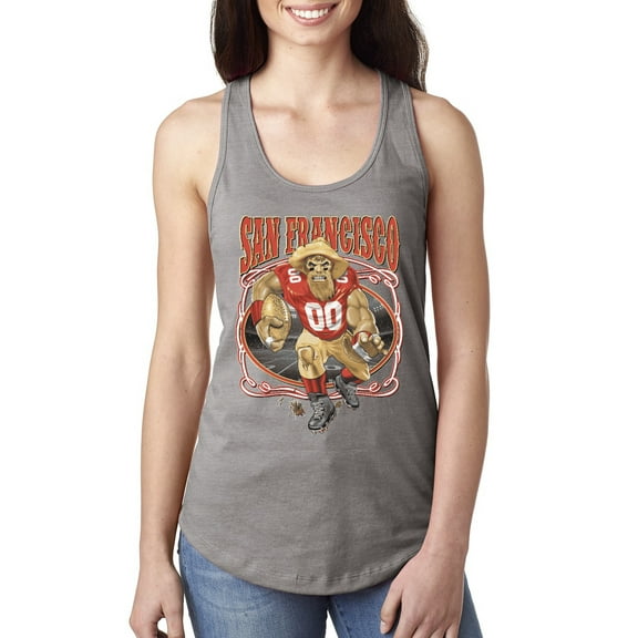 Wild Bobby, San Francisco Fan | SF Fantasy Football ,Sports, Ladies Racerback Tank Top, Heather Grey, Small