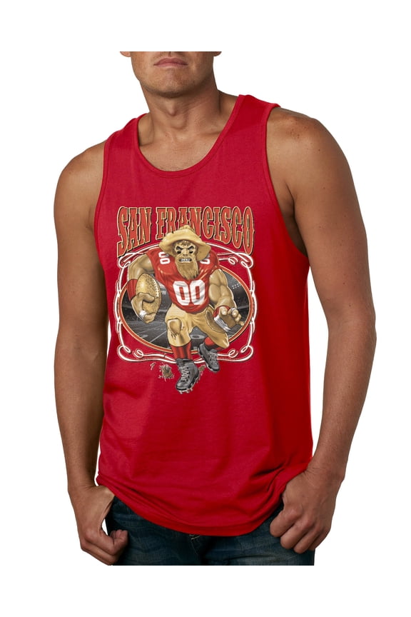 , San Francisco Fan | SF Fantasy Football ,Sports, Men Graphic Tank Top, Red, XX-Large