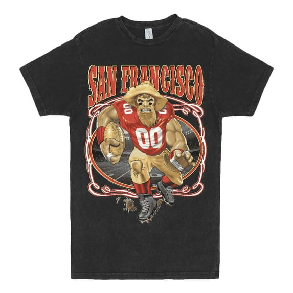 Wild Bobby, San Francisco Fan SF Fantasy Football, Sports, Unisex Vintage Crewneck Tee, Vintage Black, Small