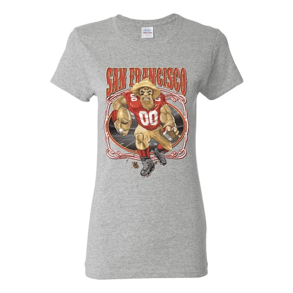 Wild Bobby, San Francisco Fan | SF Fantasy Football ,Sports, Women Graphic Tee, Heather Grey, X-Large