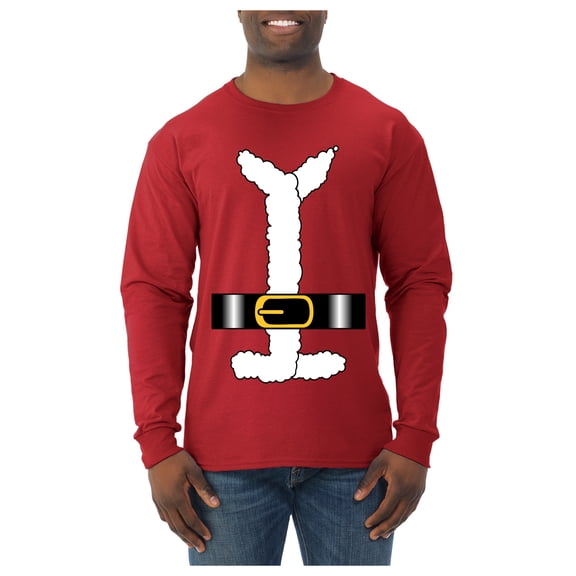 Wild Bobby Santa Claus Suit Christmas Sweater | Holiday Men Long Sleeve Shirt
