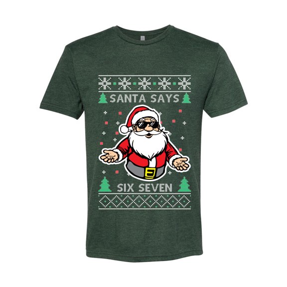 Wild Bobby Santa Says 6 7 Meme Sweater | Holiday Men Premium Tri Blend Tee
