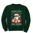 thumbnail image 1 of Wild Bobby Santa Says 6 7 Numbers Meme Christmas Sweater Design | Holiday Unisex Boys Girls Crewneck Graphic Sweatshirt, 1 of 5