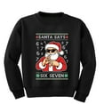 thumbnail image 1 of Wild Bobby Santa Says 6 7 Numbers Meme Christmas Sweater Design | Holiday Unisex Boys Girls Crewneck Graphic Sweatshirt, 1 of 5