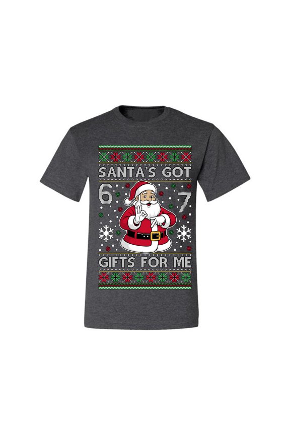 Santa's Got 6 7 Gifts For Me Christmas Sweater | Funny Holiday Men Tee
