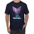thumbnail image 1 of Wild Bobby, Sassy Since Birth Salty By Chance Mermaid Beach Ocean Vibe, Streetwear, Men's Graphic Tees, Navy, 3XL, 1 of 3