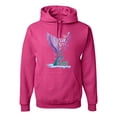 thumbnail image 1 of Wild Bobby, Sassy Since Birth Salty By Chance Mermaid Beach Ocean Vibe, Streetwear, Unisex Graphic Hoodie Sweatshirt, Fuschia, Large, 1 of 3