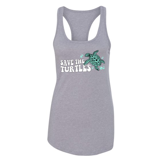Wild Bobby Save The Turtles Streetwear Women Racerback Tank Top