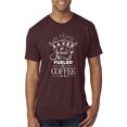 thumbnail image 1 of Wild Bobby Saved By Jesus Fueled By Coffee Inspirational/Christian Men Premium Tri Blend Tee, Cardinal, Small, 1 of 5