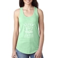 thumbnail image 1 of Wild Bobby Saved By Jesus Fueled By Coffee Inspirational/Christian Women Racerback Tank Top, Mint, X-Large, 1 of 5