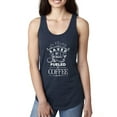 thumbnail image 1 of Wild Bobby Saved By Jesus Fueled By Coffee Inspirational/Christian Women Racerback Tank Top, Navy, Medium, 1 of 5