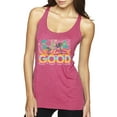 thumbnail image 1 of Wild Bobby Sea The Good Surfboard Sun Rise Good Vibes Nature Lover Women Tri-Blend Racerback Tank Top, Vintage Pink, Large, 1 of 6