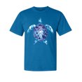 thumbnail image 1 of Wild Bobby, Sea Turtle Tie Dye Art, Animal Lover, Garment-Dyed Washed Look Short Sleeve T-Shirt, Cobalt, Large, 1 of 3