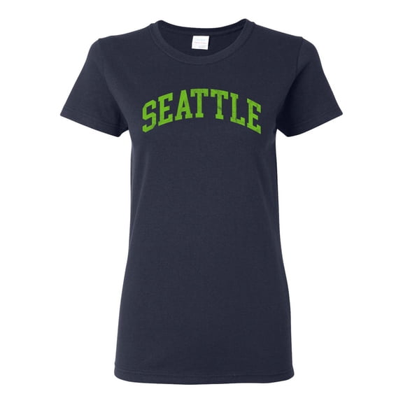 Wild Bobby Seattle SEA American Football Cities | Classic Varsity College Style Fantasy Fan, Trendy Team Streetwear Sports Womens Graphic T-shirt
