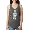 thumbnail image 1 of Sexy Tattooed Marilyn Monroe Pop Culture Ladies Racerback Tank Top, Dark Grey, Medium, 1 of 3
