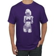 thumbnail image 1 of Sexy Tattooed Marilyn Monroe Pop Culture Men's Graphic T-Shirt, Purple, 2XL, 1 of 3