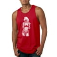 thumbnail image 1 of Sexy Tattooed Marilyn Monroe Pop Culture Mens Graphic Tank Top, Red, Medium, 1 of 3