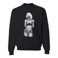 thumbnail image 1 of Wild Bobby, Sexy Tattooed Marilyn Monroe Pop Culture Unisex Crewneck Graphic Sweatshirt, Black, Small, 1 of 3