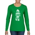 thumbnail image 1 of Sexy Tattooed Marilyn Monroe Pop Culture Womens Graphic Long Sleeve T-Shirt, Kelly, X-Large, 1 of 3