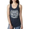 thumbnail image 1 of Wild Bobby, Shake Rattle And Roll Vintage Hot Rods Pop Culture Ladies Racerback Tank Top, Navy, X-Large, 1 of 3