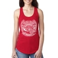 thumbnail image 1 of Wild Bobby, Shake Rattle And Roll Vintage Hot Rods Pop Culture Ladies Racerback Tank Top, Red, Large, 1 of 3