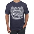 thumbnail image 1 of Wild Bobby, Shake Rattle And Roll Vintage Hot Rods Pop Culture Men's Graphic T-Shirt, Vintage Heather Navy, 3XL, 1 of 3