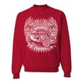 thumbnail image 1 of Wild Bobby, Shake Rattle And Roll Vintage Hot Rods Pop Culture Unisex Crewneck Graphic Sweatshirt, Red, 5XL, 1 of 3