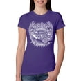 thumbnail image 1 of Wild Bobby, Shake Rattle And Roll Vintage Hot Rods Pop Culture Womens Slim Fit Junior Tee, Purple Rush, 2XL, 1 of 3