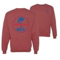 thumbnail image 1 of Wild Bobby, Shelby Cobra USA Logo Emblem Powered by Ford Motors, Cars and Trucks, Front and Back Unisex Crewneck Graphic Sweatshirt, Vintage Heather Red, 4X-Large, 1 of 4
