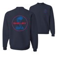 thumbnail image 1 of Wild Bobby, Shelby Cobra USA Logo Emblem Powered by Ford Motors, Cars and Trucks, Front and Back Unisex Crewneck Graphic Sweatshirt, Navy, XX-Large, 1 of 4