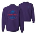 thumbnail image 1 of Wild Bobby, Shelby Cobra USA Logo Emblem Powered by Ford Motors, Cars and Trucks, Front and Back Unisex Crewneck Graphic Sweatshirt, Purple, XX-Large, 1 of 4
