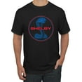 thumbnail image 1 of Wild Bobby, Shelby Cobra USA Logo Emblem Powered by Ford Motors, Cars and Trucks, Men Graphic Tee, Black, Small, 1 of 4