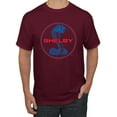 thumbnail image 1 of Wild Bobby, Shelby Cobra USA Logo Emblem Powered by Ford Motors, Cars and Trucks, Men Graphic Tee, Maroon, 3X-Large, 1 of 4
