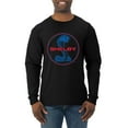 thumbnail image 1 of Wild Bobby, Shelby Cobra USA Logo Emblem Powered by Ford Motors, Cars and Trucks, Men Long Sleeve Shirt, Black, Small, 1 of 4