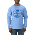 thumbnail image 1 of Wild Bobby, Shelby Cobra USA Logo Emblem Powered by Ford Motors, Cars and Trucks, Men Long Sleeve Shirt, Light Blue, Medium, 1 of 4