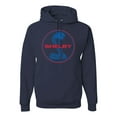 thumbnail image 1 of Wild Bobby, Shelby Cobra USA Logo Emblem Powered by Ford Motors, Cars and Trucks, Unisex Graphic Hoodie Sweatshirt, Navy, Small, 1 of 4