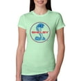 thumbnail image 1 of Wild Bobby, Shelby Cobra USA Logo Emblem Powered by Ford Motors, Cars and Trucks, Women Slim Fit Junior Tee, Mint, X-Large, 1 of 4