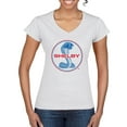 thumbnail image 1 of Wild Bobby, Shelby Cobra USA Logo Emblem Powered by Ford Motors, Cars and Trucks, Women Standard V-Neck Tee, White, Medium, 1 of 4