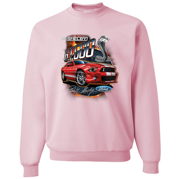 Wild Bobby, Shelby G.T. 500 Cobra Red Speedster Ford Motors Classic Cars and Trucks Crewneck Graphic Sweatshirt
