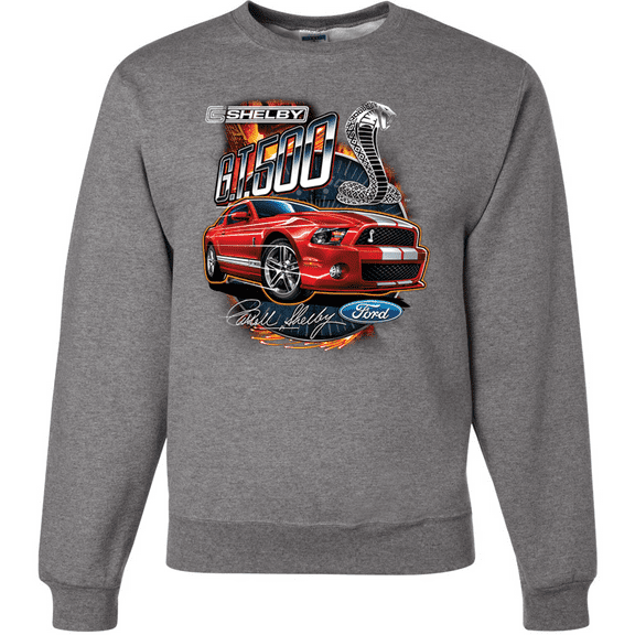 Wild Bobby, Shelby G.T. 500 Cobra Red Speedster Ford Motors Classic Cars and Trucks Crewneck Graphic Sweatshirt