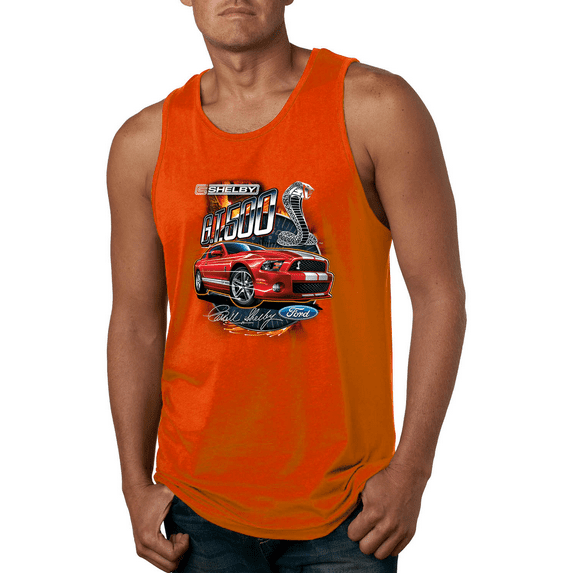Wild Bobby, Shelby G.T. 500 Cobra Red Speedster Ford Motors Classic Cars and Trucks Graphic Tank Top